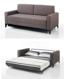 Art. 31205 Doppelschlafsofa aus Kunstleder, Schlafsofa mit stabiler Mechanik