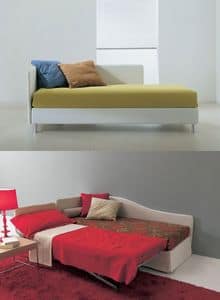 Sommier, Aufklappbares Sofa, mit orthopädischen Netz, für Wohnungen