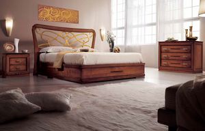 Althea Schlafzimmer, Klassisches Doppelzimmer aus Nussbaumholz