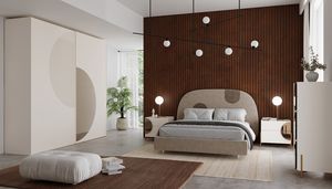 Sun, Moderne Schlafzimmerm�bel mit gepolstertem Bett
