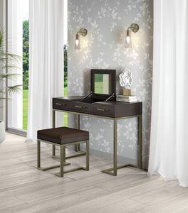 Art. 92223, Schminktisch mit klarem Design, Spiegel und Schmuckfach