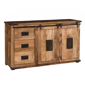 Anrichte 2A 3C Newport, Sideboard mit 3 Schubladen und 2 Tren
