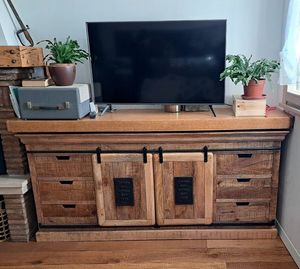Anrichte 2A 6C Newport, Sideboard in Akazien und Mangoholz