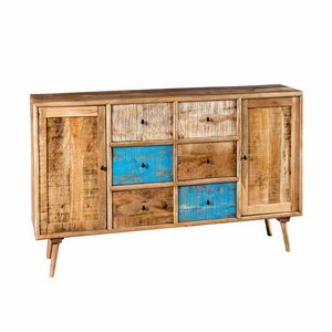 Anrichte 2A 6C Atlantique, Hlzerne Sideboard mit Schubladen