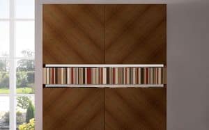 ATHENA QUADRA BC-TEAK, Teak-Sideboard, handgemacht, 2 Türen, ideal für elegante Umgebungen