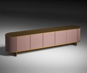 Dobos 5 doors Sideboard Art. EDO008, Sideboard mit abgerundeter skulpturaler Silhouette