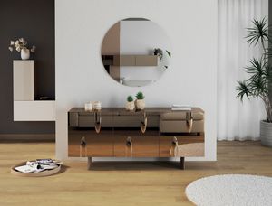 Giunone 3A, Elegante und raffinierte Sideboard mit Spiegelfronten