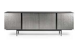 Melody Rain Anrichte, Sideboard mit T�r aus lasergraviertem Metallblech