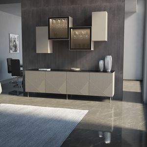 Virgo 4A L240, Niedriges Sideboard mit 3D-Riffelt�ren