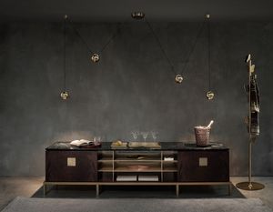 Zuan Living Cabinet, Wohnzimmer Sideboard mit Marmorplatte