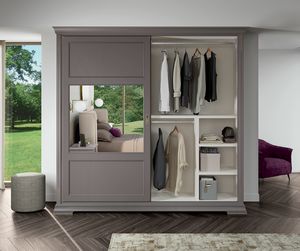 Art. 92114, Kleiderschrank mit verspiegelten Schiebet�ren
