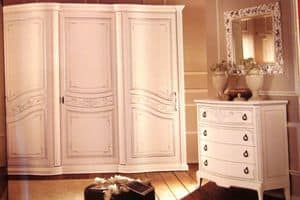 Boheme, Kleiderschrank mit 3 Türen zum Schlafzimmer, in luxuriösen klassischen Stil