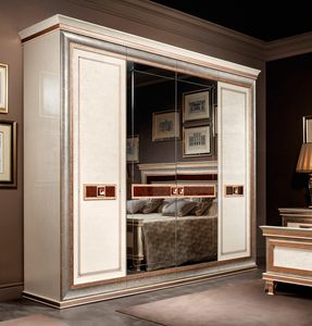Dolce Vita Schrank, Eleganter Kleiderschrank für klassische Schlafzimmer