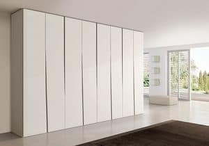 SIPARIO comp.02, Moderner Kleiderschrank für Schlafzimmer, schlank und kompakt