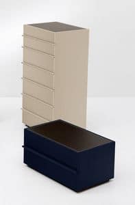 AKI dresser, 7-Schubladenelement in geradliniges Design, für Schlafzimmer