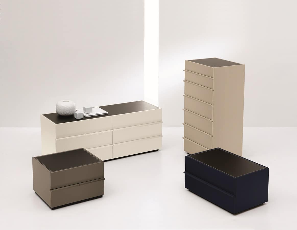 AKI chest of drawers, Moderne Kommode im minimalistischen Stil, für Schlafzimmer