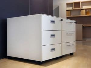 Office drawer units, Operational Schublade aus Metall in verschiedenen Farben lackiert
