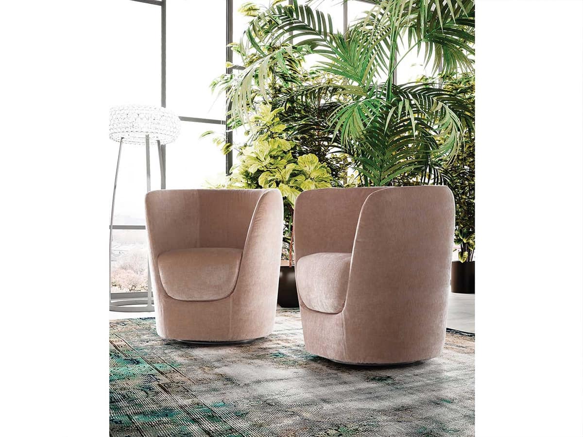 Oplà Sessel, Design tulpenförmigen Sessel, Drehfuß