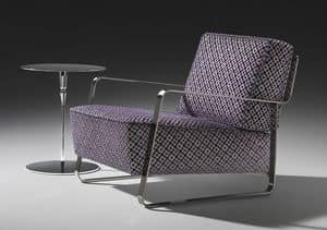 Fujiyama armchair, Sessel mit Stahlgestell, kundenspezifische Beschichtung