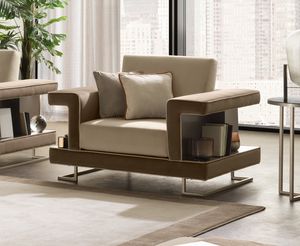 LUCE DARK Sessel, Sessel mit geometrischem Design