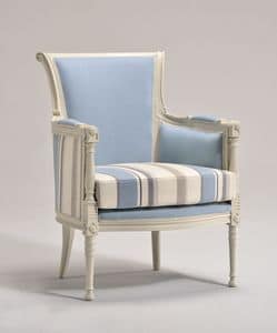 KELLY LARGE armchair 8042A, Klassischen Stil Sessel mit gepolsterten Hocker