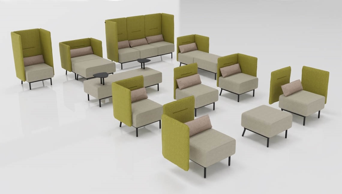 Around modular, Modulares Sofa für Warte- und Empfangsbereiche