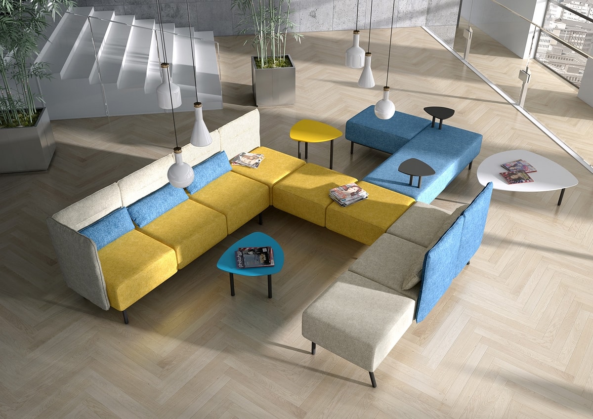 Around modular, Modulares Sofa für Warte- und Empfangsbereiche