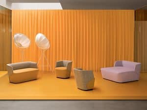 Embrace Jolie, Lounge-Sofa, ideal fr moderne Umgebungen, komplett gepolstert, Stoffbezug