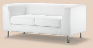 PL VEGA 2P, 2-Sitzer-Sofa aus Kunstleder, für Büro- und Bank