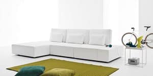 ASPRA, Designer Sofa, modular, quadratisch geformte