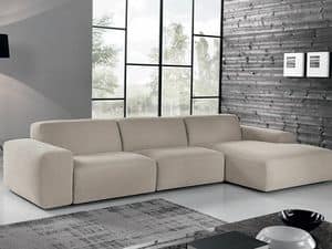 BAZAR 2, Modulares Sofa mit Stoff bezogen