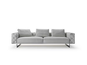 Character, Sofa mit raffiniertem Design, mit Metallgestell und Capitonn�-Polsterung