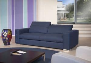 Corinto, 2-Sitzer-Sofa aus Stoff, geeignet für modernes Wohnen