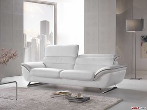 Cruise, Elegantes und bequemes modernes Sofa mit Stahlfen