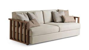Dorsoduro Sofa 2p, Sofa aus Massivholz, herausnehmbare Polster, fr Wohnzimmer