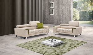 Levante, Sofa mit verchromtem Kufengestell
