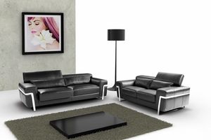 Maratea, 2-Sitzer-Sofa mit Metallfen