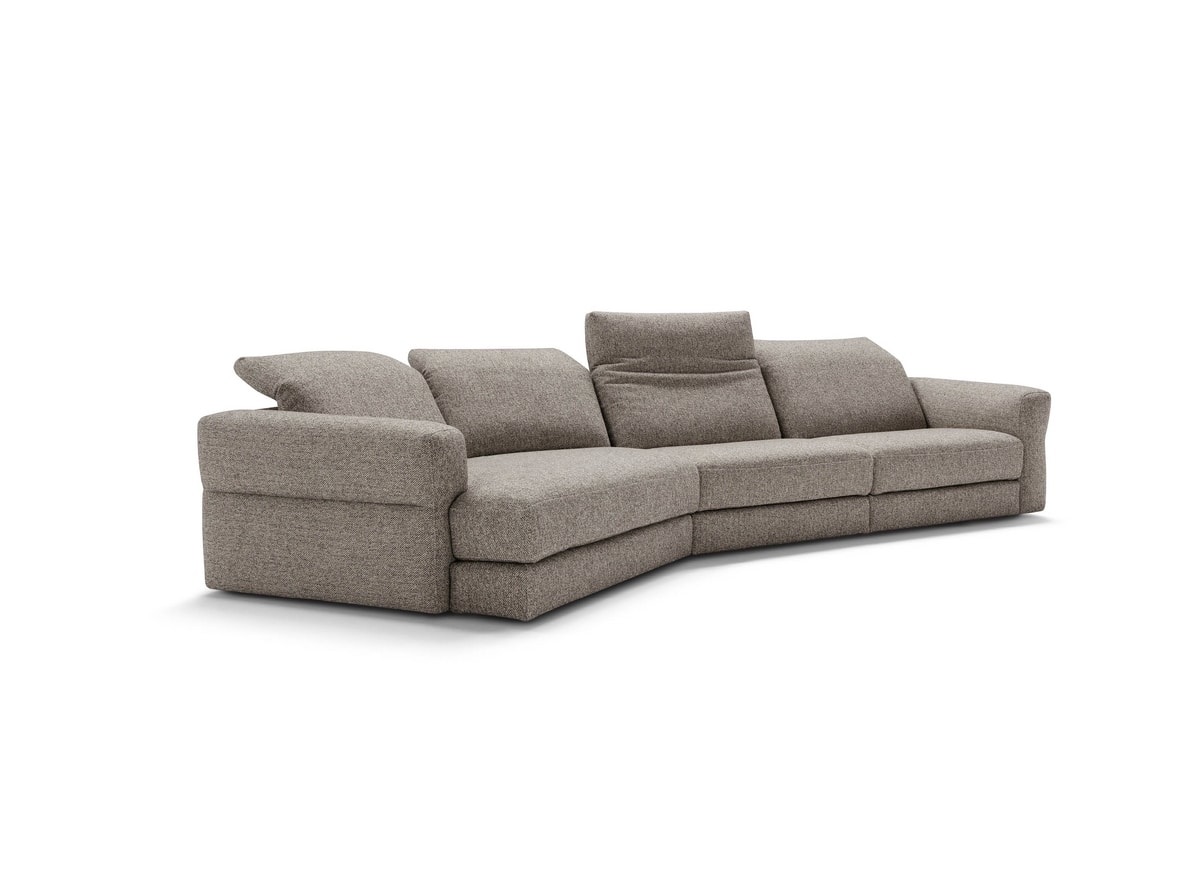 Mia, Modernes Sofa mit abnehmbarem Bezug