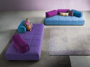Moss, Sofa mit einem jungen Design, mit abnehmbarem Stoff