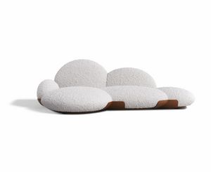 Nefele, Sofa mit abgerundetem Design und weichem Komfort