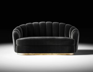 Nest Art. ENE001, 3-Sitzer-Sofa mit bronzierter Basis