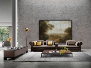 Portofino Sofa, Klassisches Sofa auf moderne Weise neu interpretiert