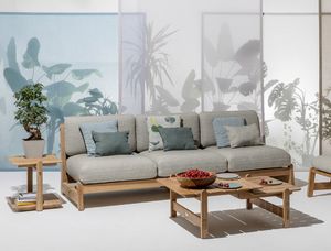Bhumi 02C1 - 02C2, Sofa aus nat�rlichem Teakholz