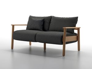 ELIO D, Outdoor-Sofa, Struktur aus Teakholz