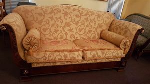 2880 SOFA, Klassisches Sofa mit floralem Stoff, ermäßigtem Preis
