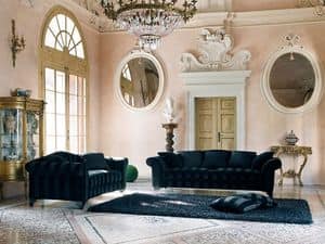BLOMM sofa 8415L, Klassischen Stil Sofa, mit Stoff gepolstert