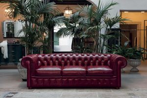 CLASSIC, Sofa im klassischen Stil aus Leder