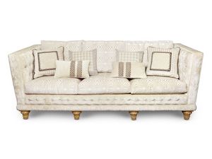 Clear, Raffiniertes Sofa mit klassischem Geschmack