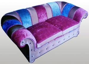 Sofa Cachemire 2, 2-Sitzer-Sofa fr das Wohnzimmer, klassische Wohnstil