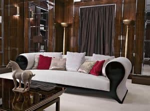 DV20.45, Modernes klassisches Sofa, Luxus, aus lackiertem Holz